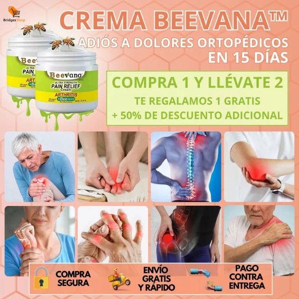 2x1 BEEVANA™, CREMA PARA DOLORES Y ARTICULACIONES